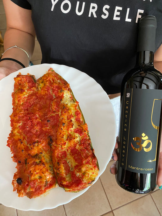 abbinamento cibo vino primitivo lambrusco zucchine ripiene di riso