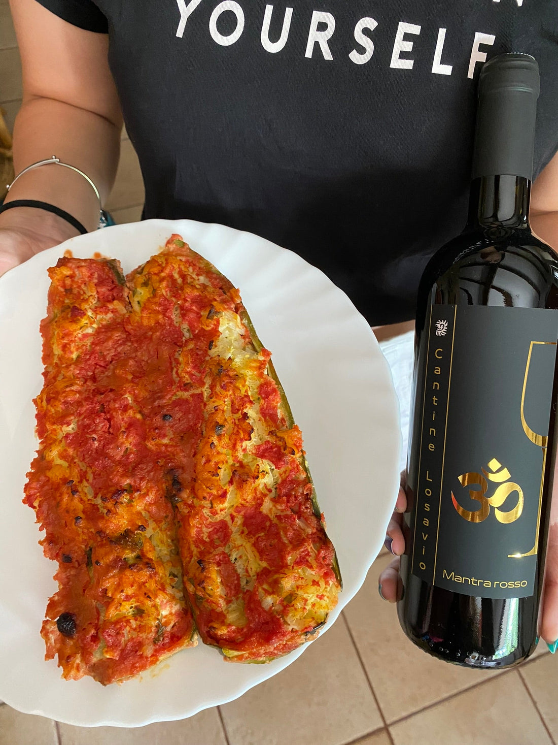 abbinamento cibo vino primitivo lambrusco zucchine ripiene di riso