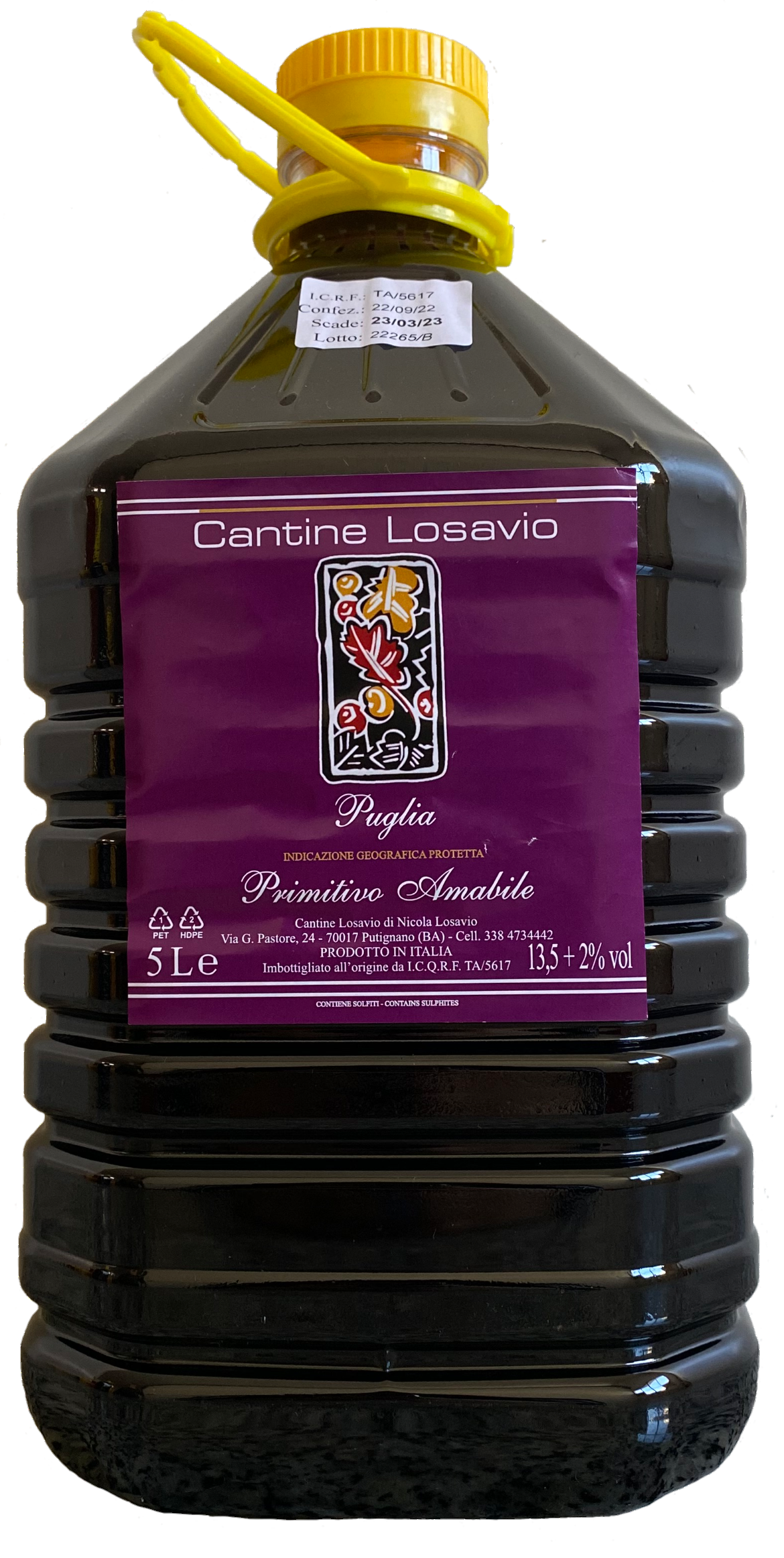 Pet vino - Primitivo amabile - Cantine Losavio