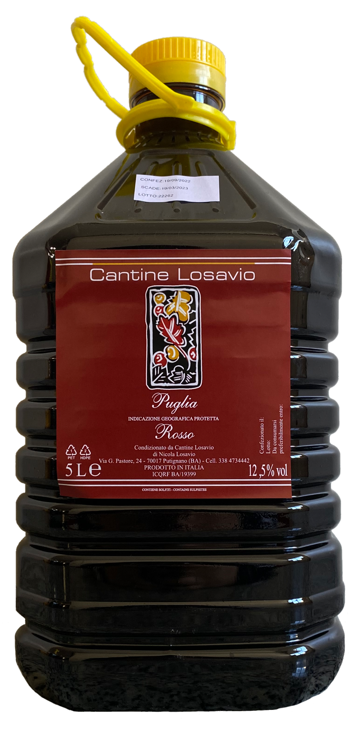 Pet vino - rosso secco - Cantine Losavio