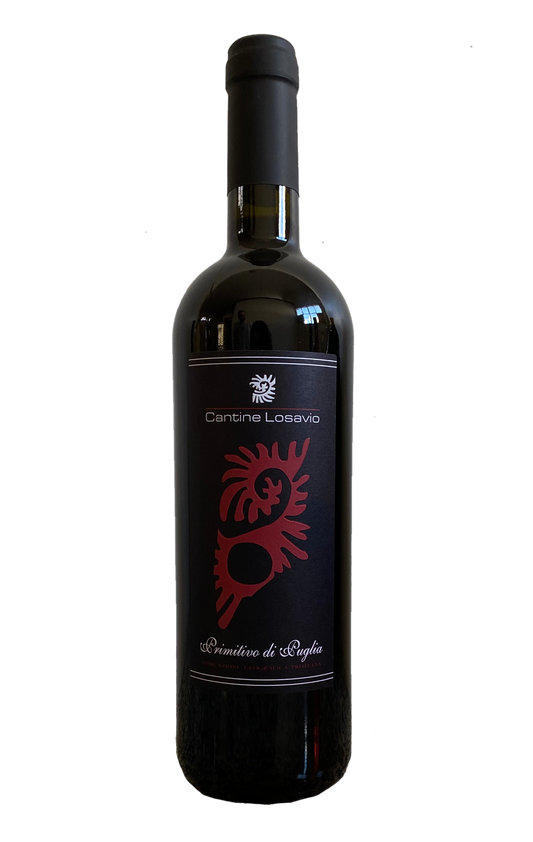 Bottigli di vino - primitivo secco - Cantine Losavio